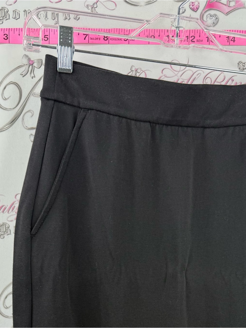 RW&CO. Skirt Black Midi Skirt with Pockets - Picture 6 of 8